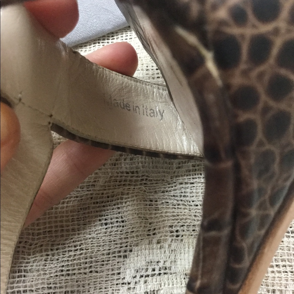 Dior croc embossed leather Platform - Picture 4 of 8